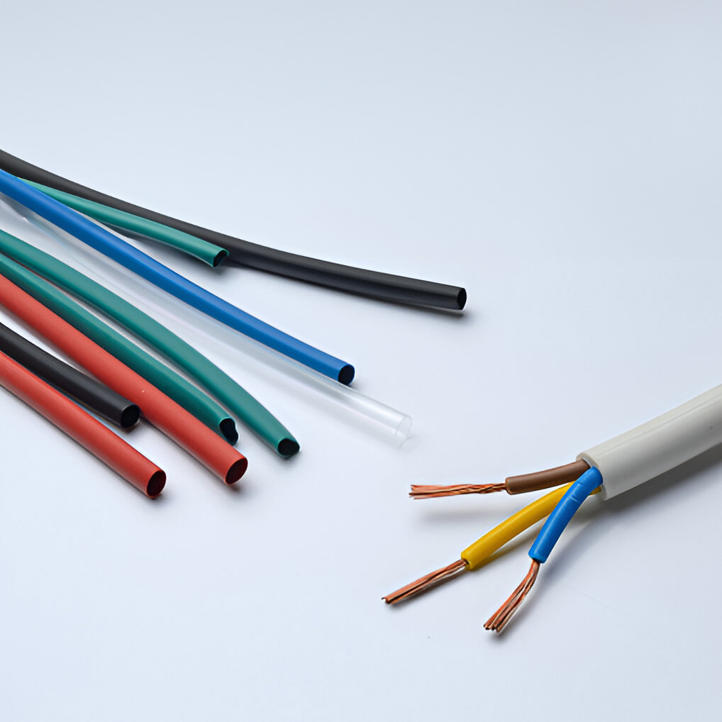 Electrical heat shrink tubing in various colors