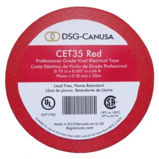 Professional grade color coding vinyl electrical tape CET35